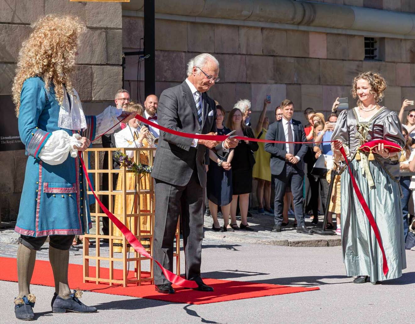 Kungen invigde den nya utställningen, efter ett års ombyggnad.