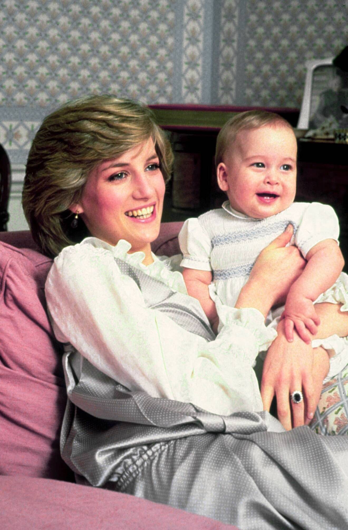 Diana och sonen William, 1983. 
