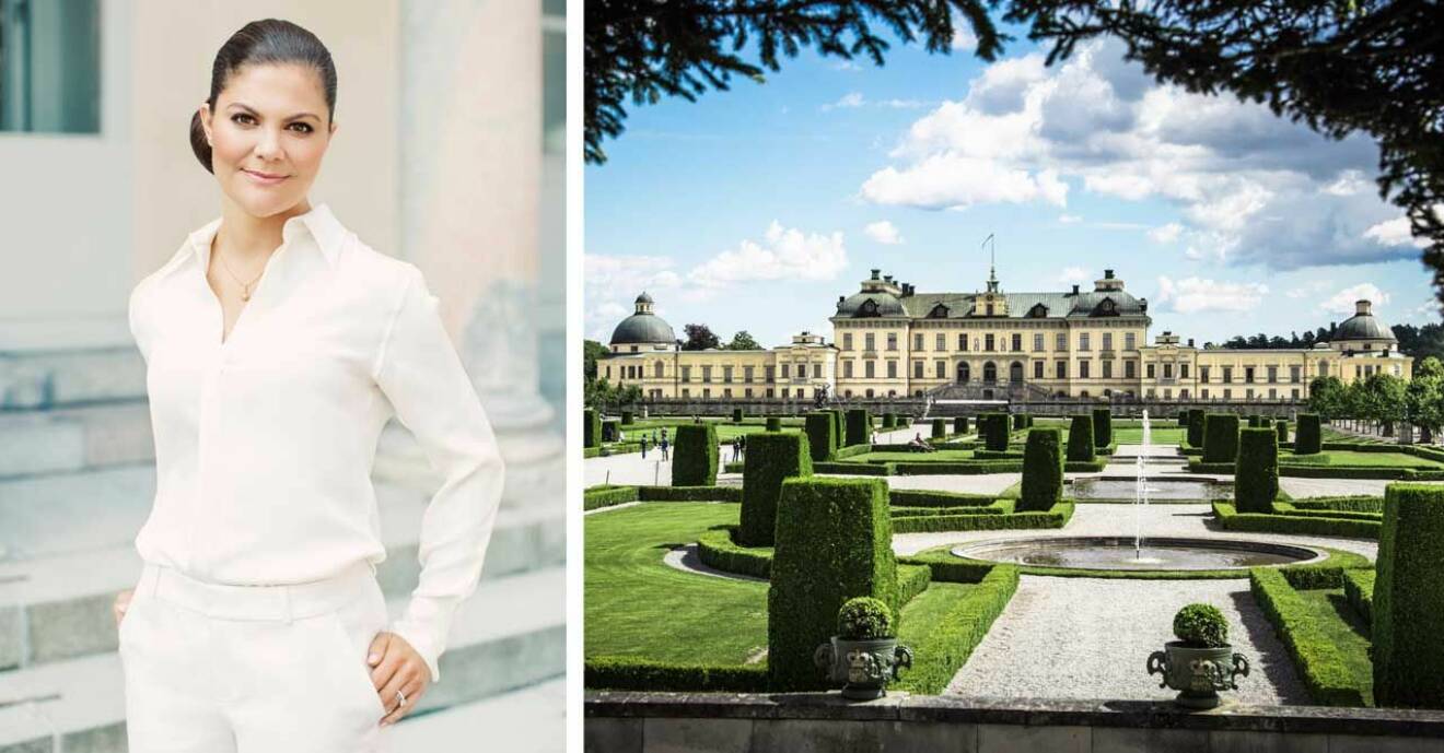 Kronprinsessan Victoria och Drottningholms slott
