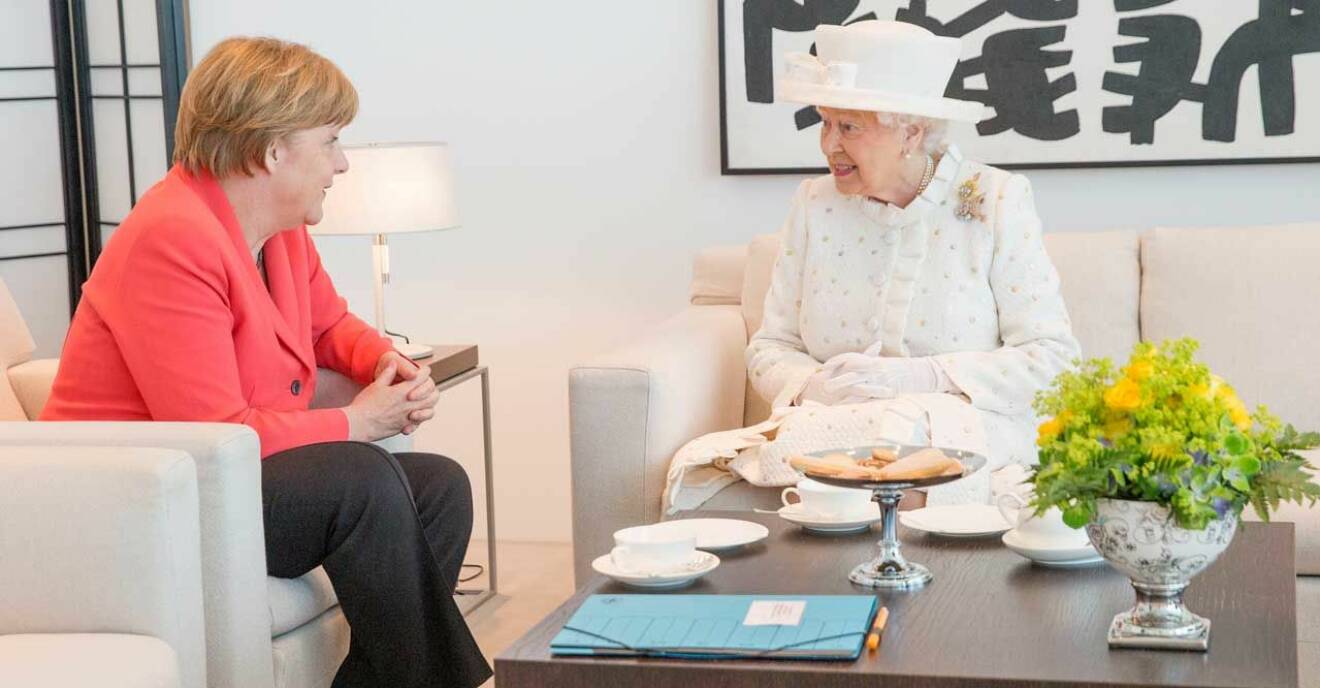 Elizabeth och Angela Merkel
