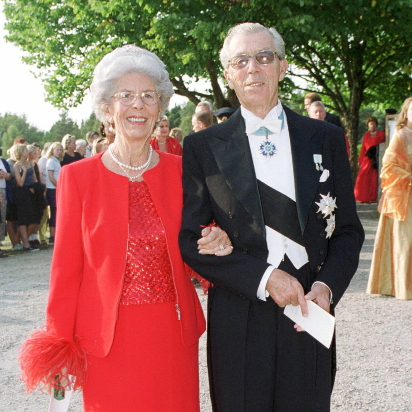 Carl Johan Bernadotte var farbror till kungen. Här med sin fru Gunnila.