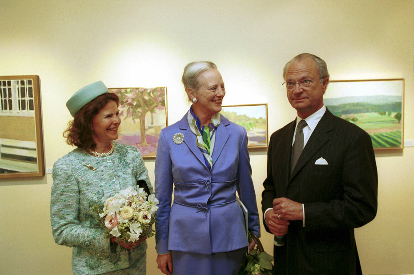 Kung Carl Gustaf, drottning Silvia och drottning Margrethe