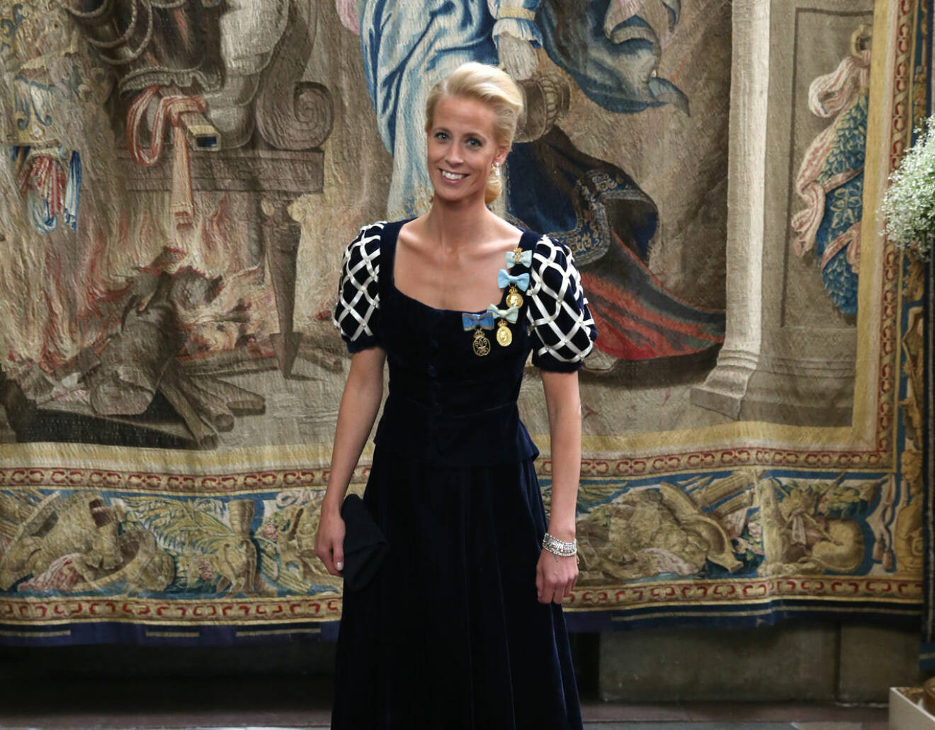 I hovdräkten – för sista gången. Karolin A. Johansson vid galamiddagen på slottet i juni 2019.