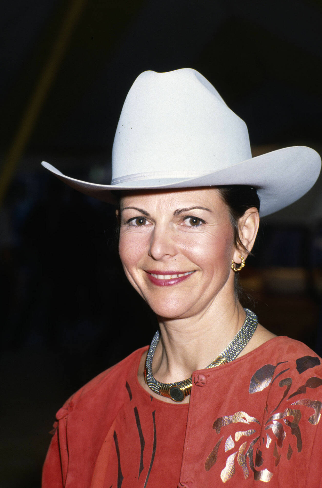 Silvia i cowboy-hatt