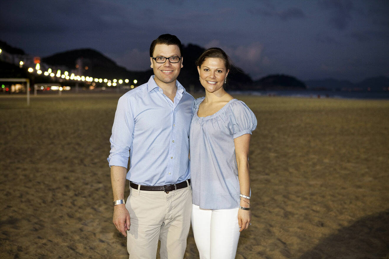 Daniel och Victoria i Brasilien endast några veckor innan Daniel blev sämre och opererades.