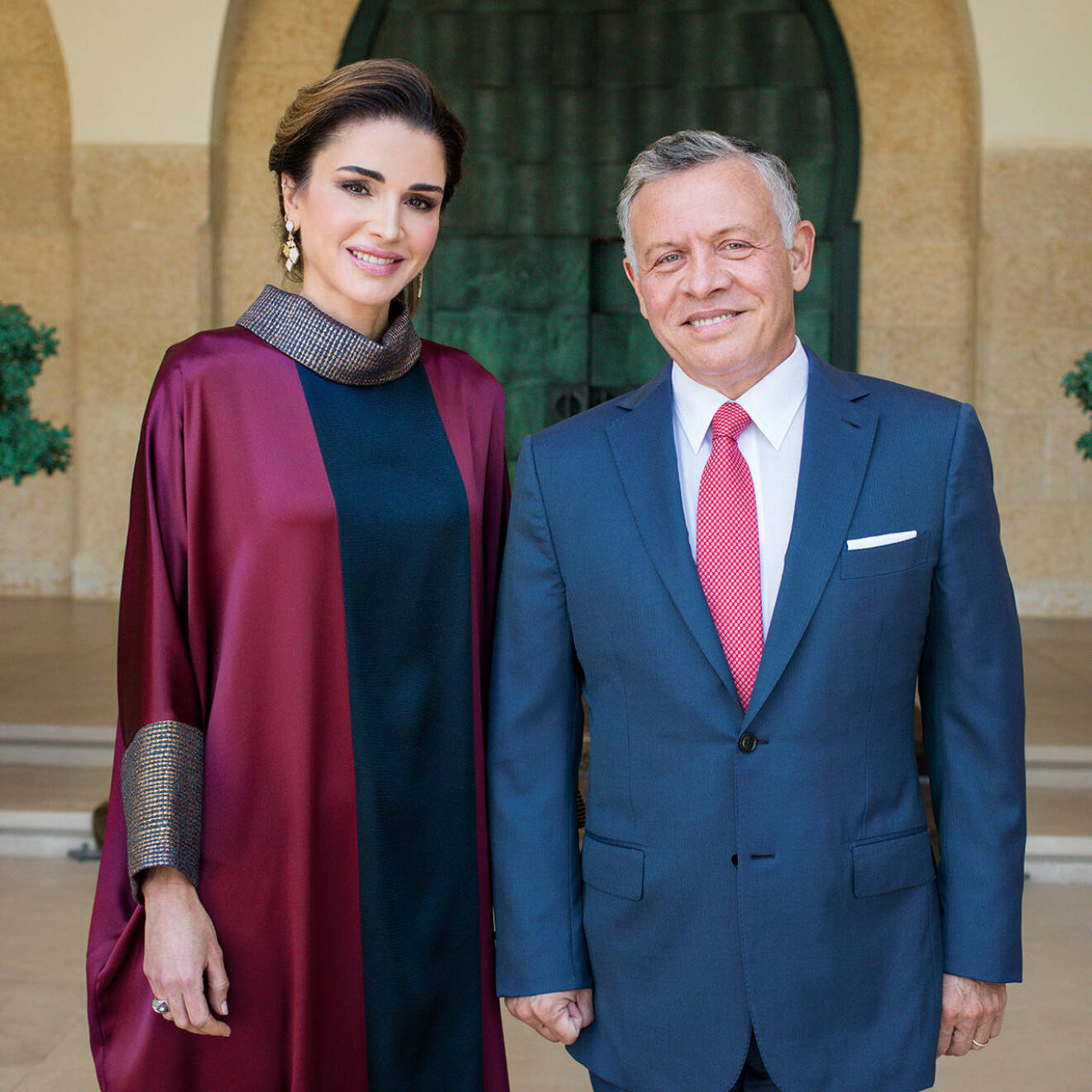 Drottning Rania och kung Abdullah II