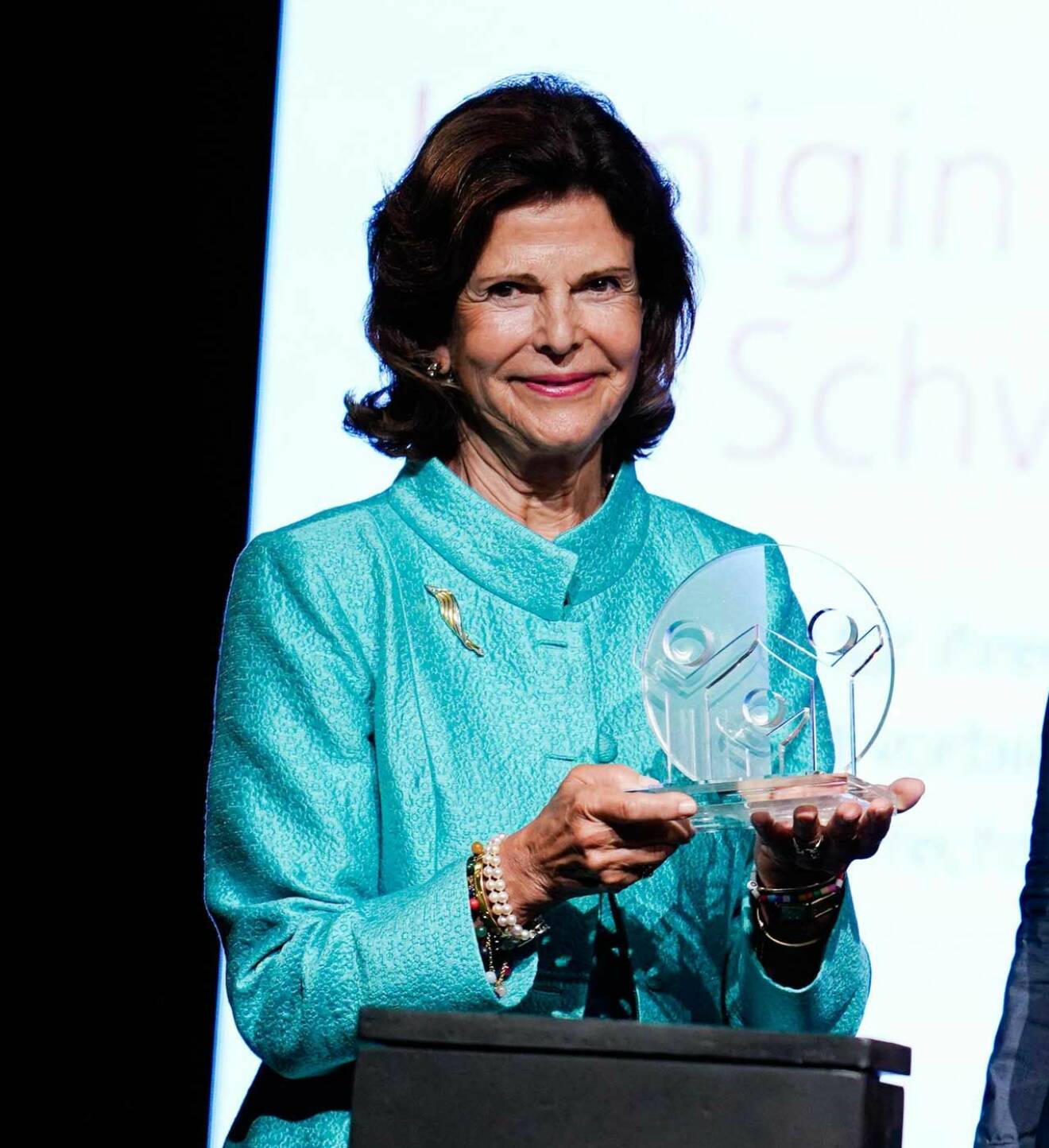 Drottning Silvia, årets mottagare av Karl Kübler-priset.