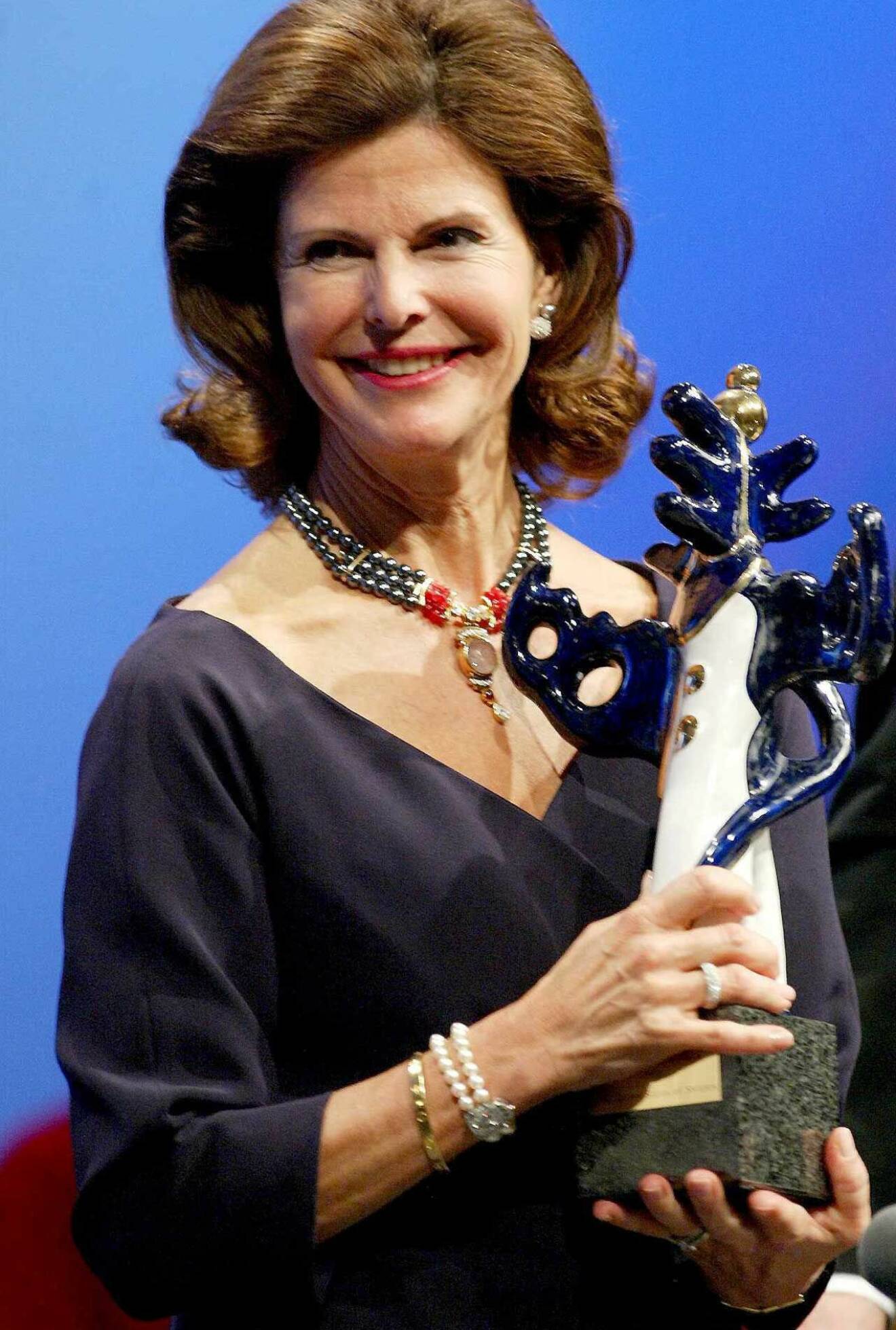 Drottning Silvia, 2002 års mottagare av det tyska mediepriset.