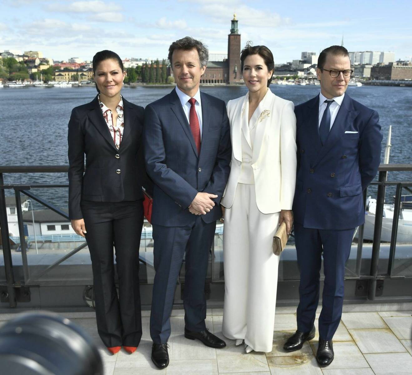 Victoria och Daniel på besök hos det danska kronprinsparet