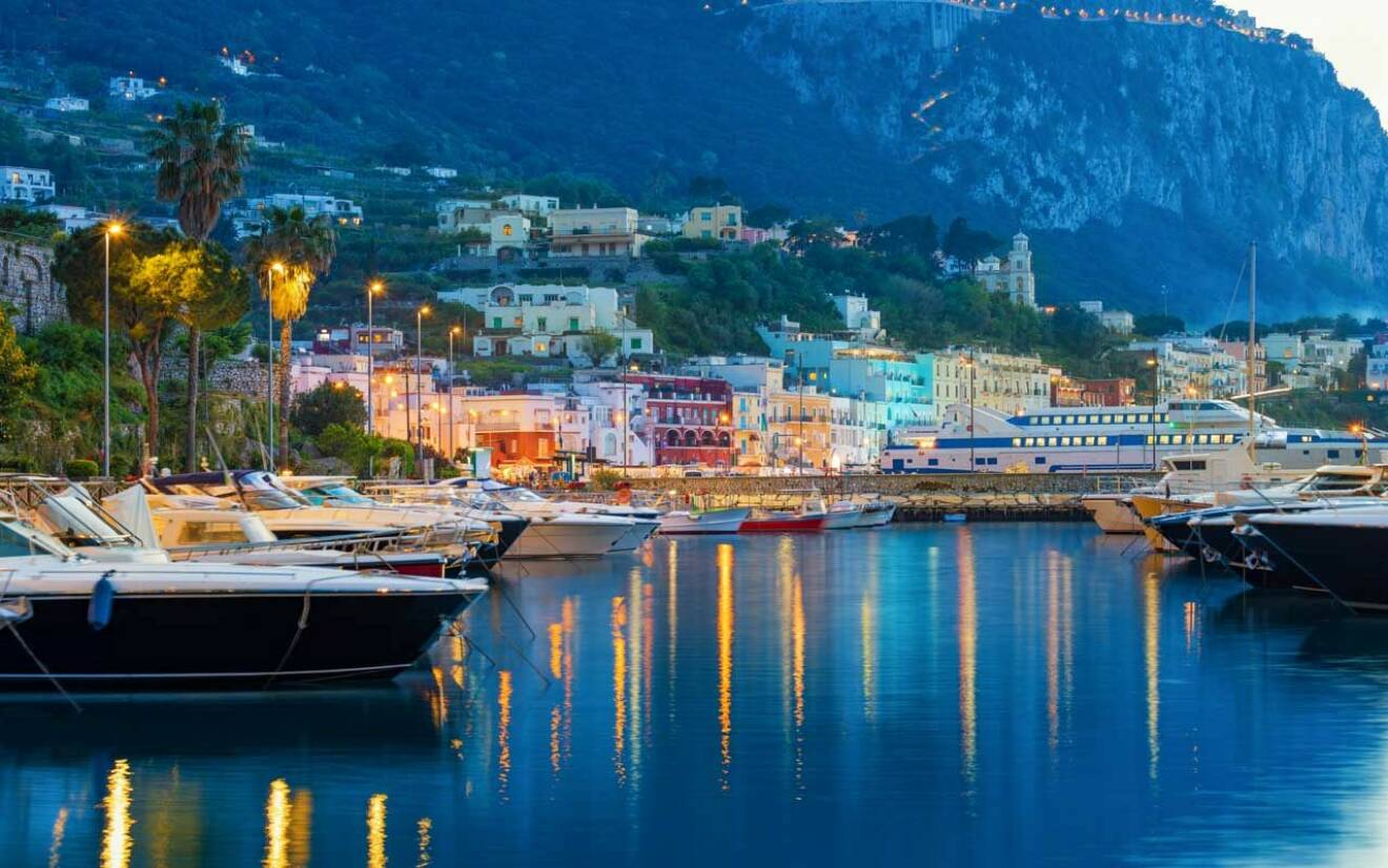 Hamnen på Capri.