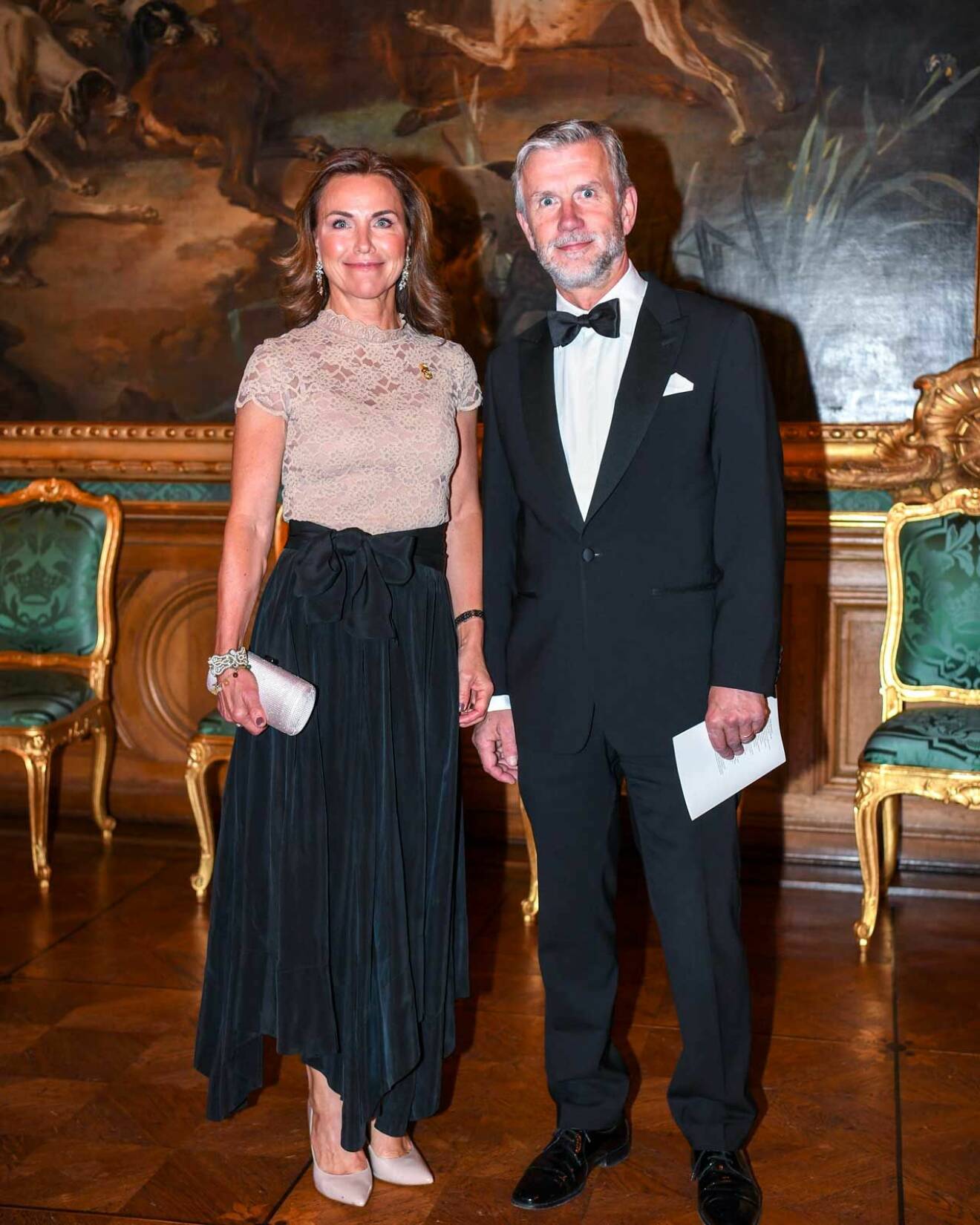 Hovets informationschef Margareta Thorgren med sin man Magnus.