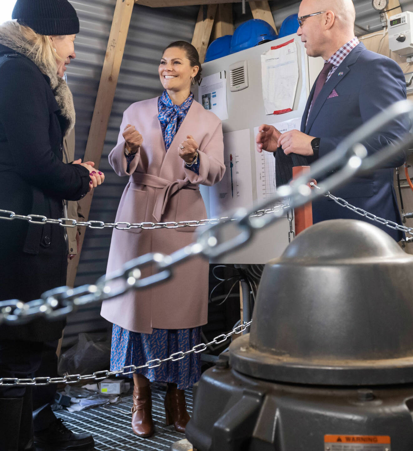 Kronprinsessan Victoria besöker det svenska företaget Climeon på Island.