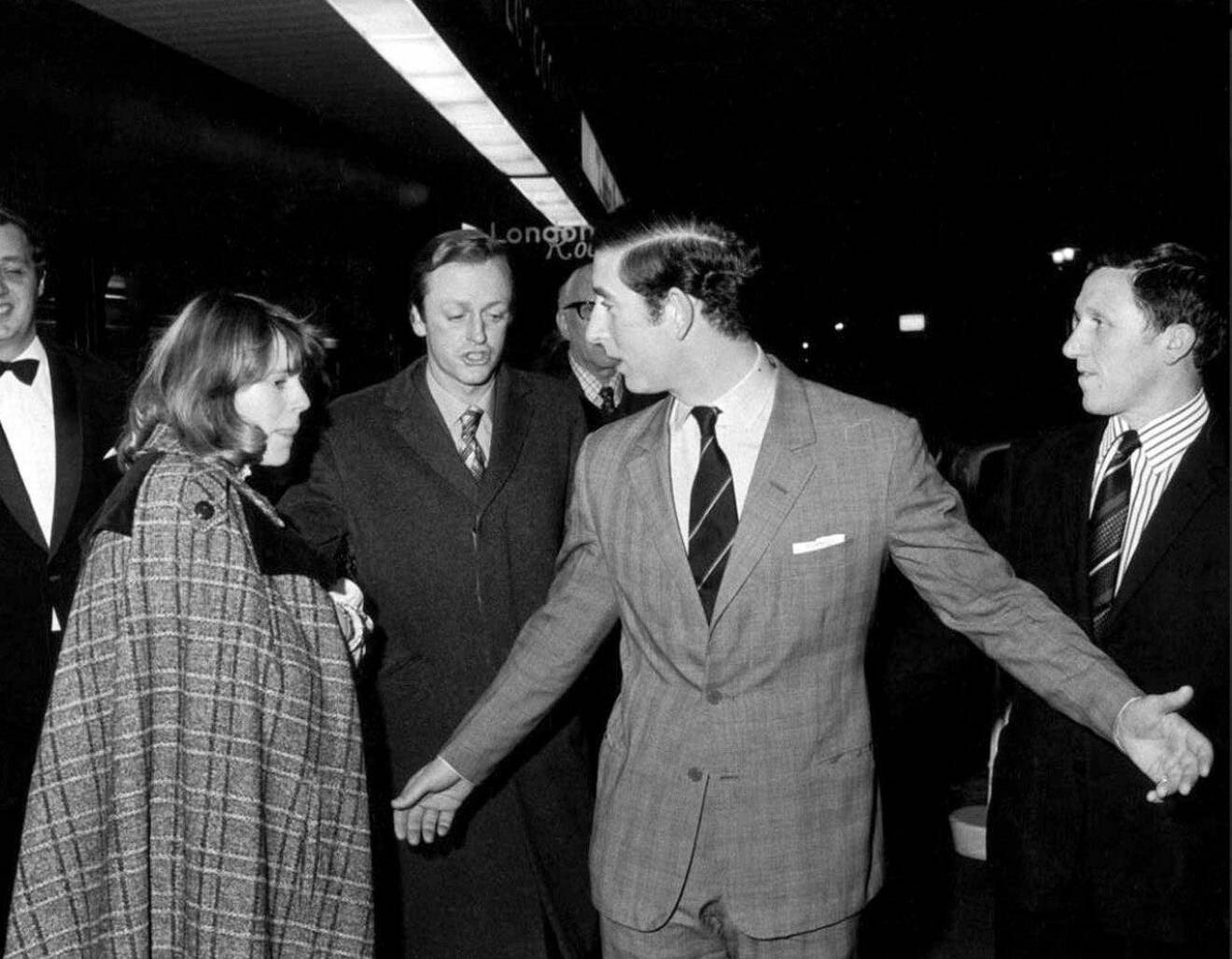 Prins Charles och den framtida Camilla Parker Bowles år 1975. 