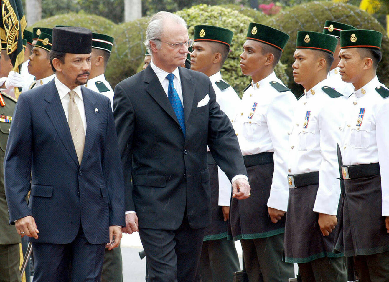 Kung Carl Gustaf och sultanen i Brunei
