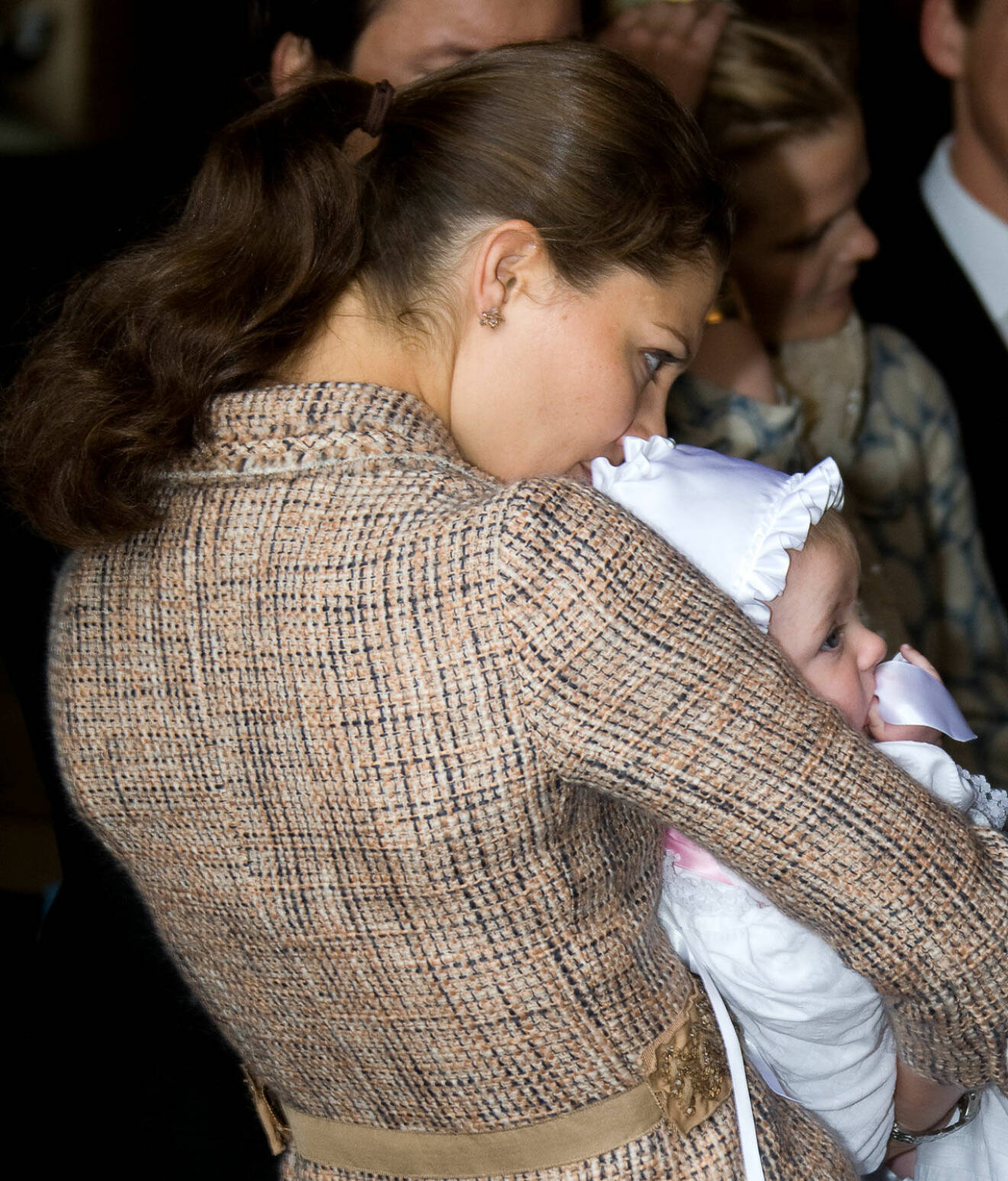 Kronprinsessan Victoria med sin guddotter Diana Engsäll.