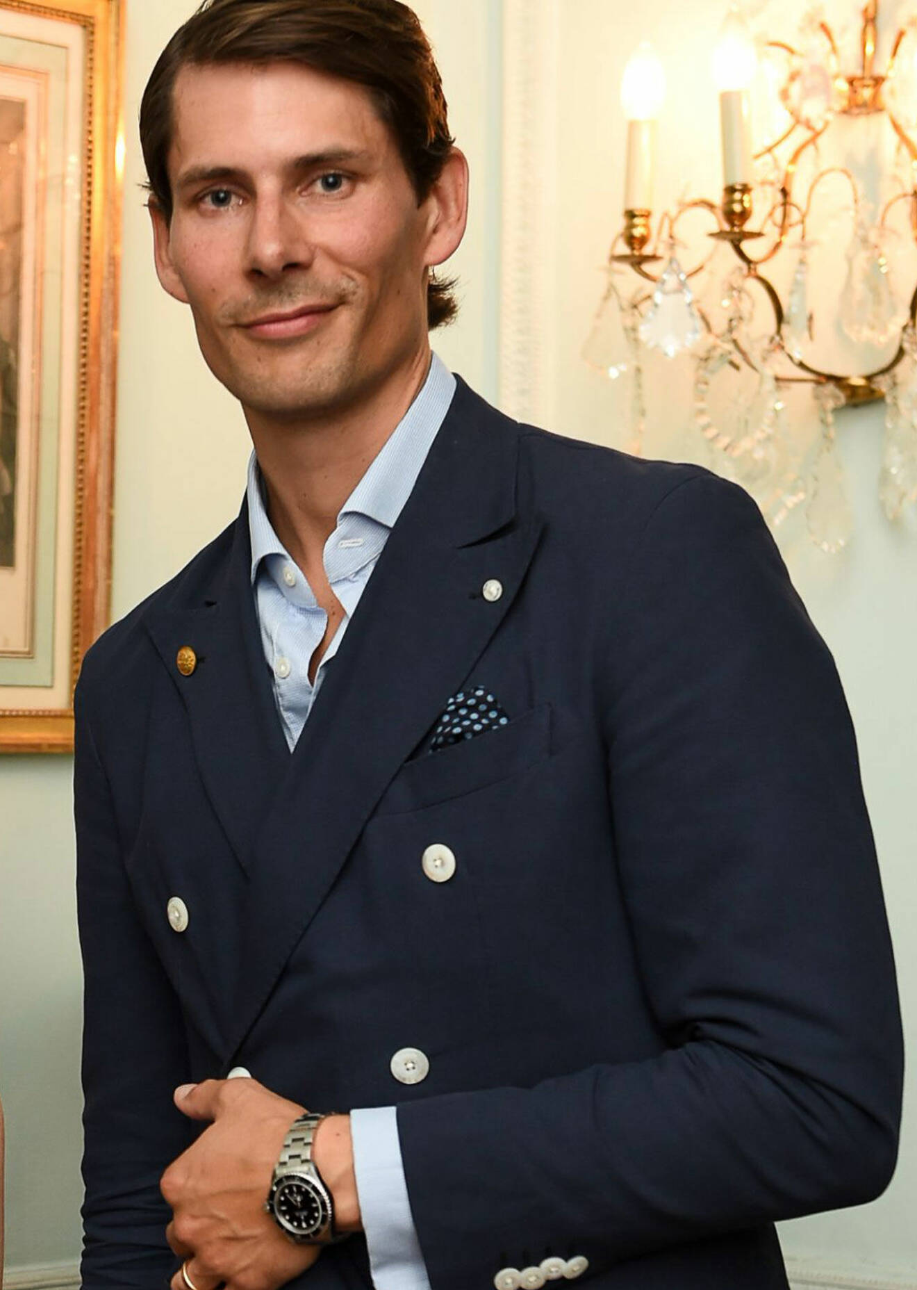 Prinsens lunchkompis Viktor Blomqvist, vd för Skultuna.