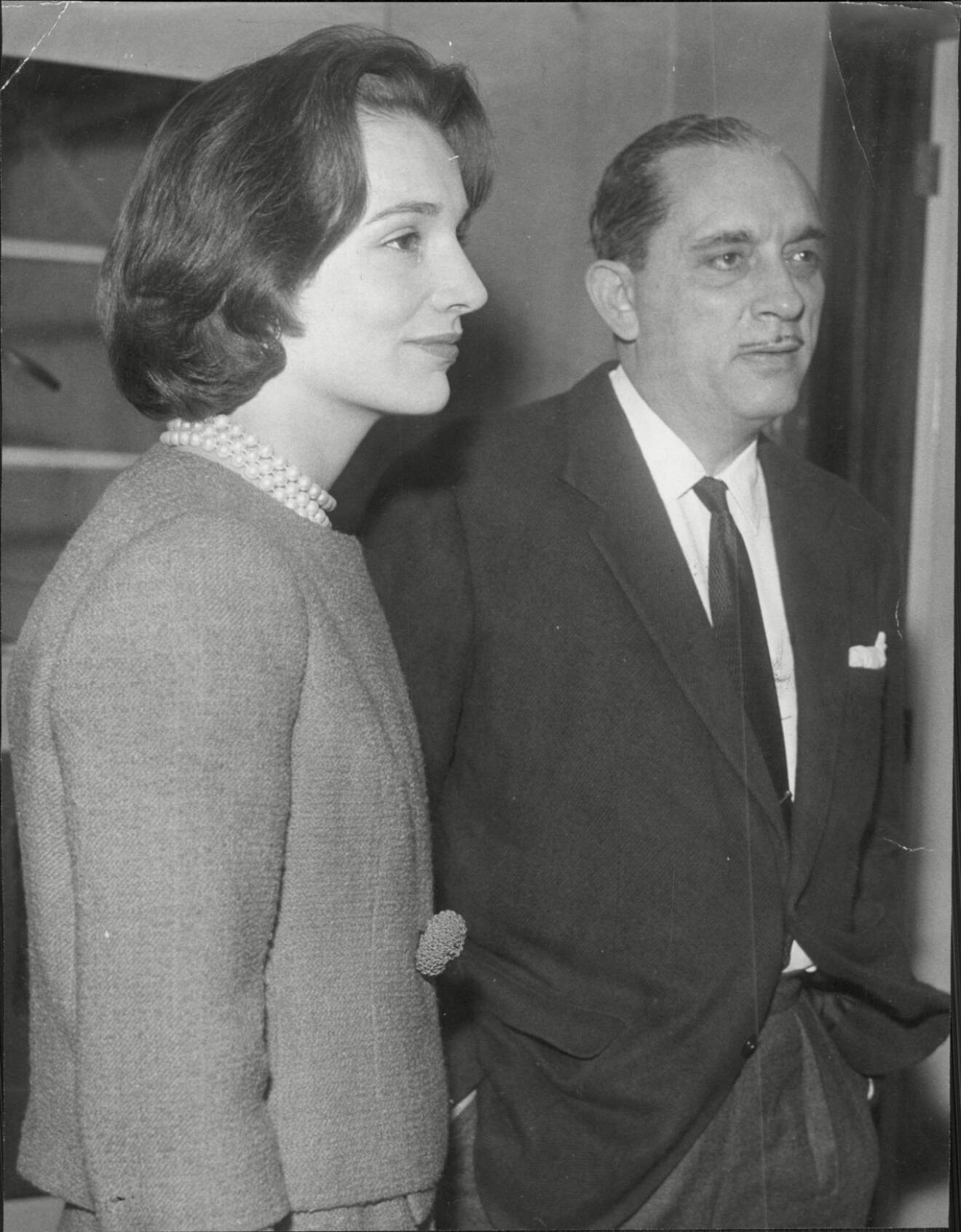 Lee med dåvarande maken Stanislaw Radziwill. 