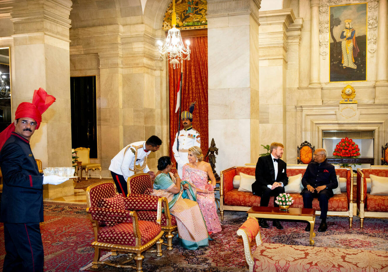 Kung Willem-Alexander och drottning Máxima på statsbesök i Indien.