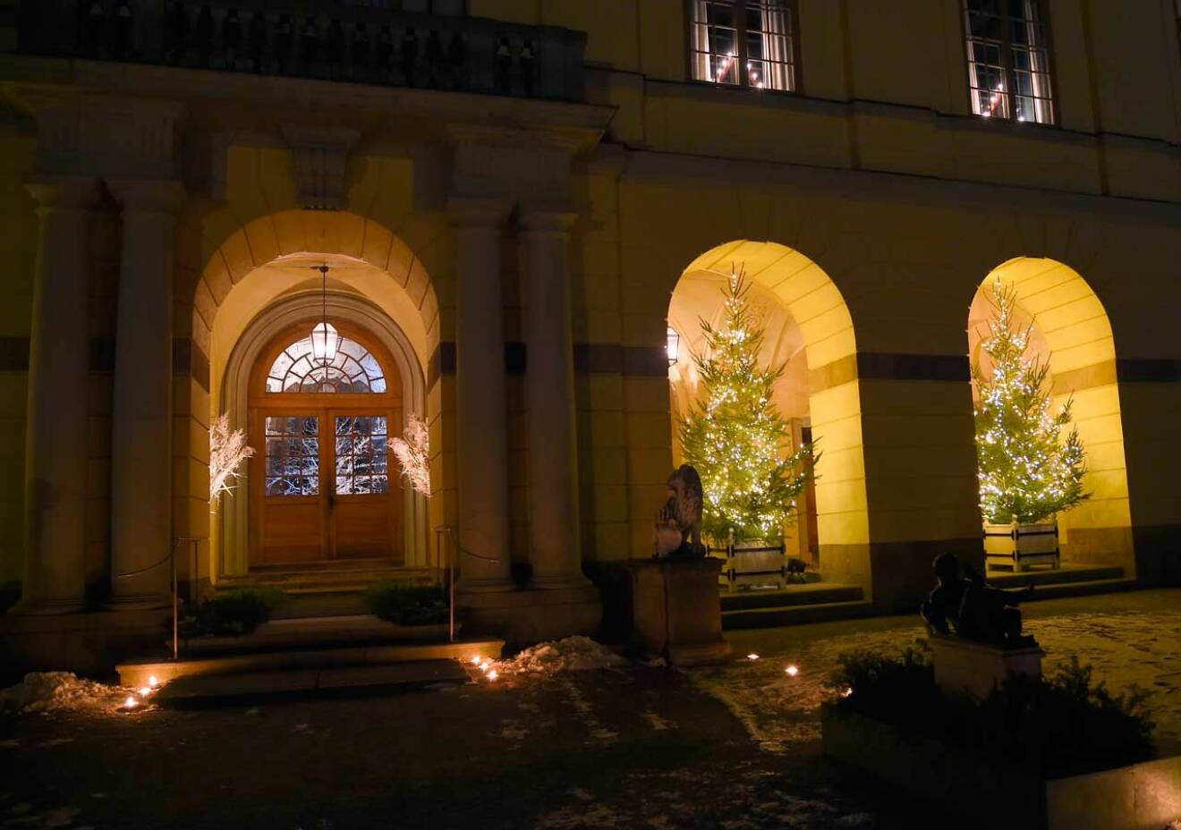 Jul på Drottningholms slott.