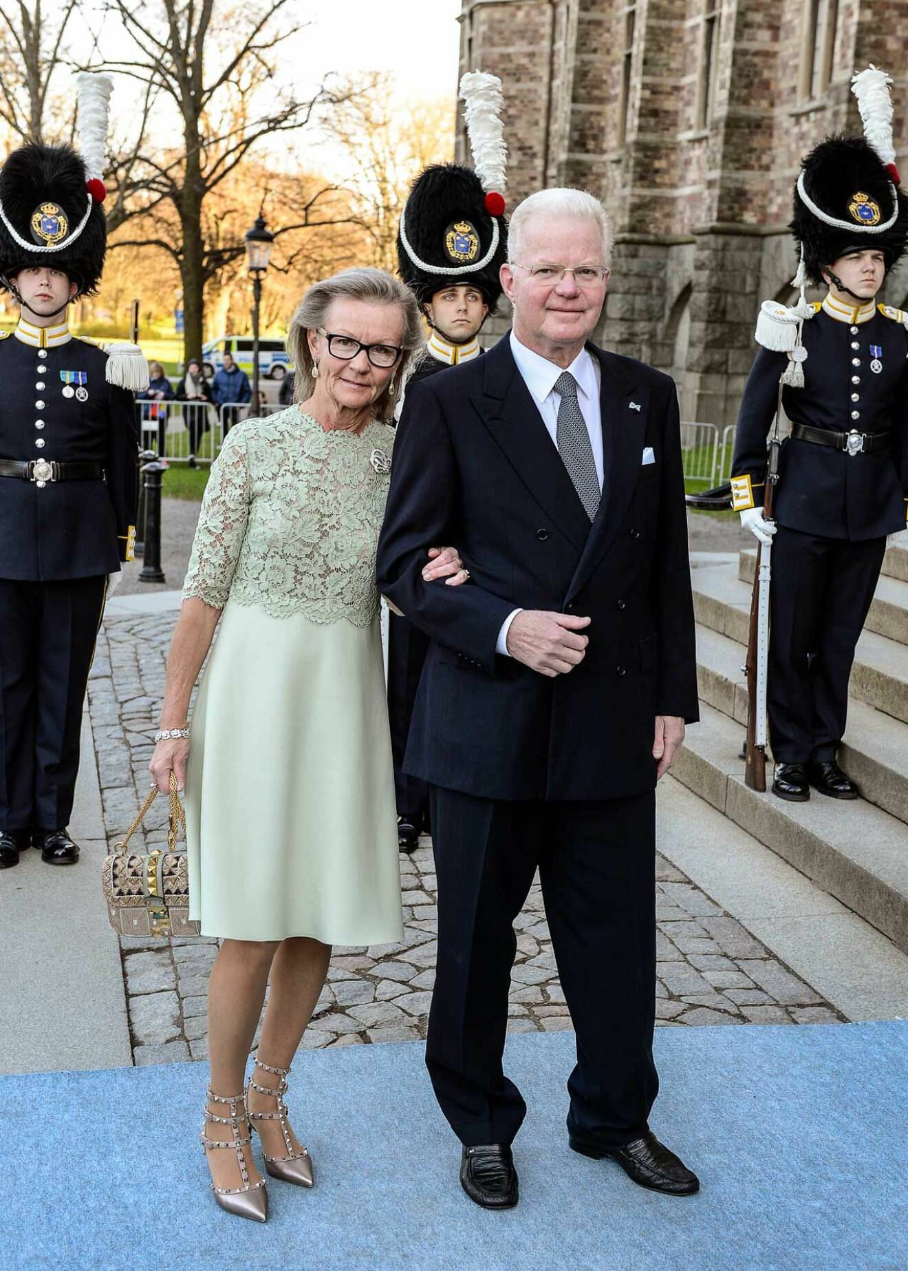 Fredrik och Anne-Marie Lundberg under kung Carl Gustafs 70-årsfest.