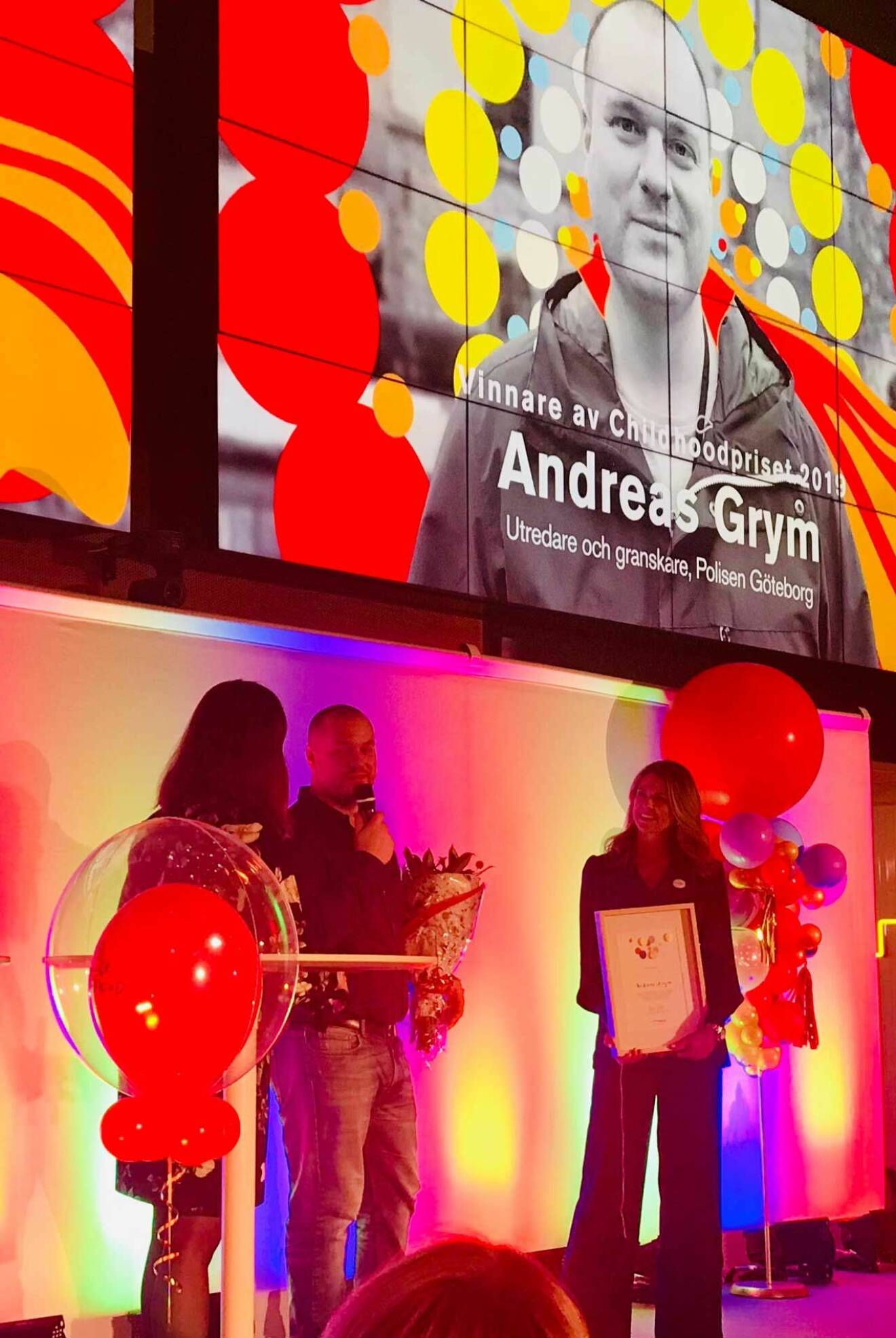 Andreas Grym, vinnare av Childhoodpriset 2019.