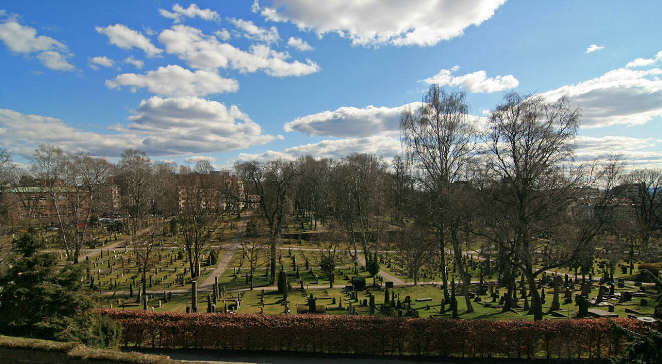 Vår Frelsers gravlund i Oslo där Ari Behn ska få sin grav.