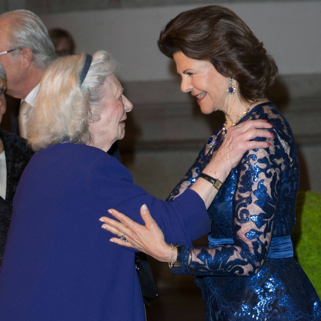 Dagmar von Arbin med drottning Silvia 2016.
