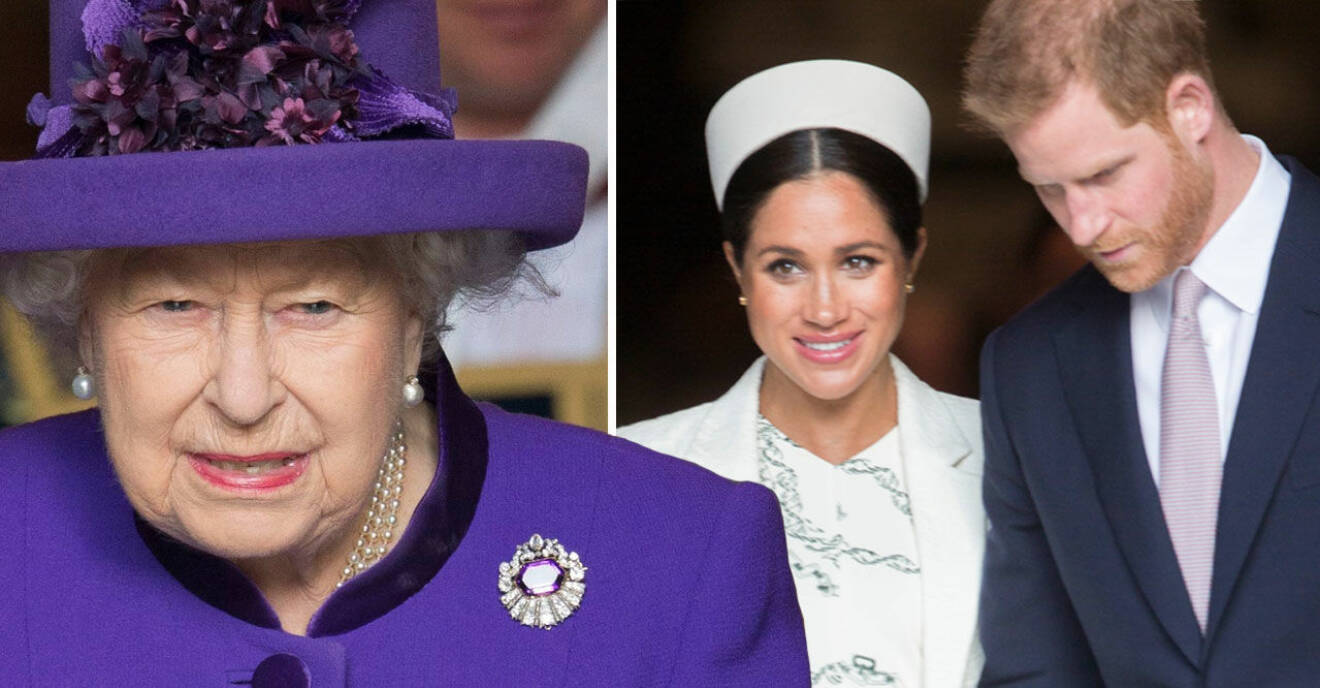 Drottning Elizabeth kallar hem Meghan och prins Harry.