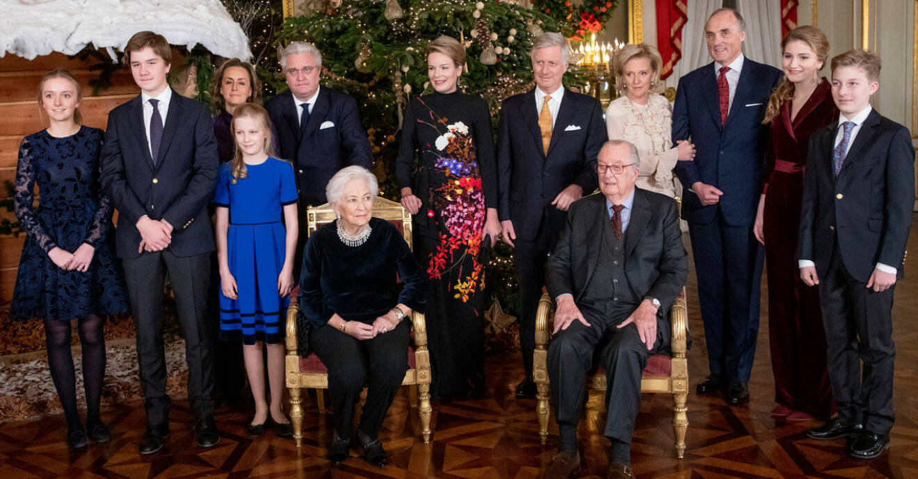 Albert II och resten av kungafamiljen i Belgien.