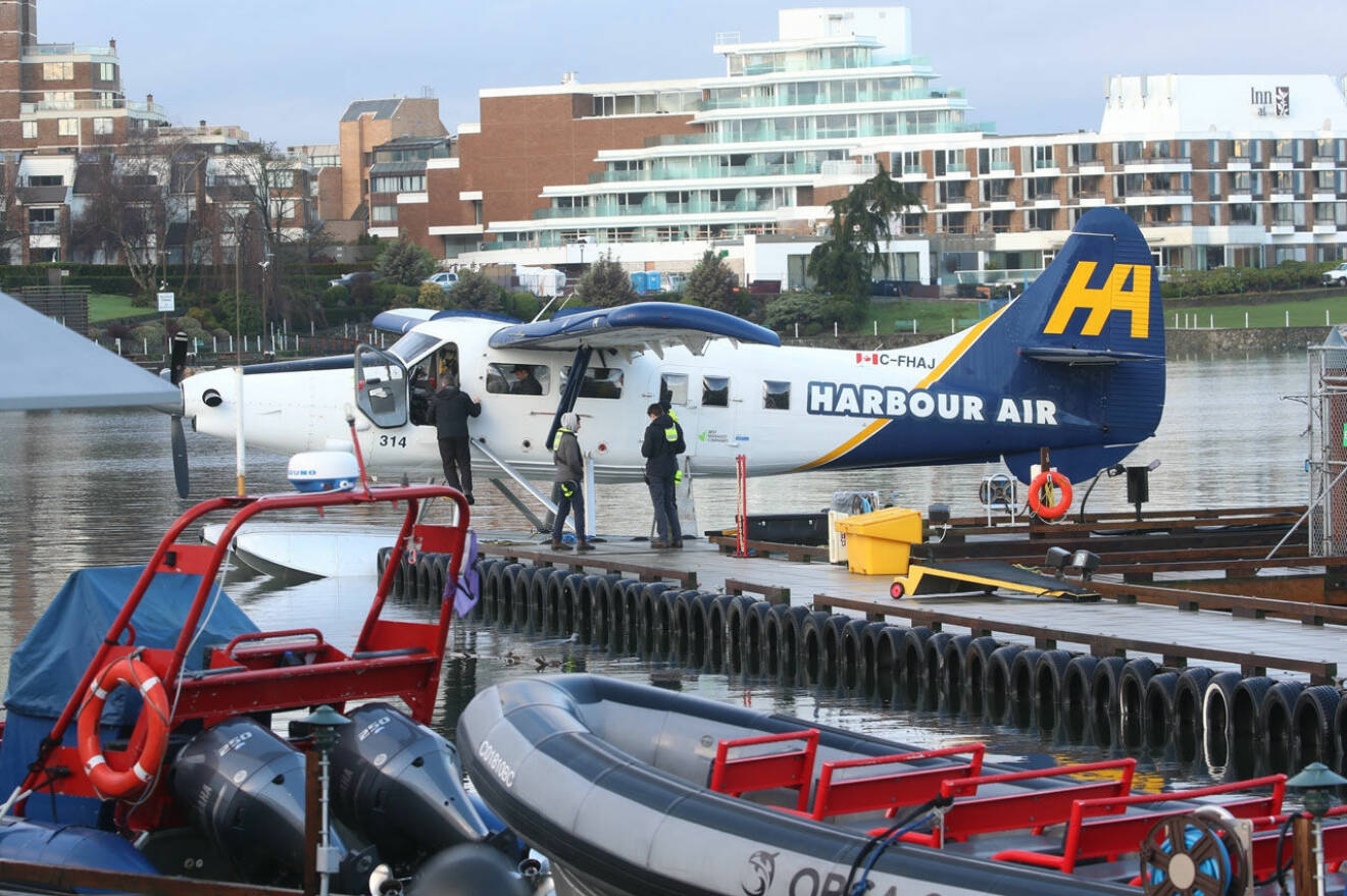 Sjöflyget som Meghan och Harry brukar ta från Vancouver Island.