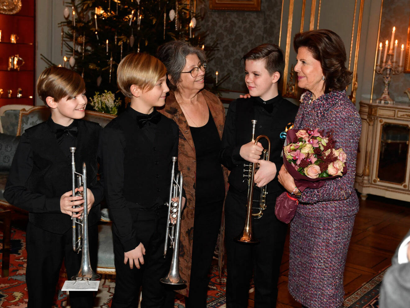 Lilla Akademien spelade på drottningens 75-årsdag.