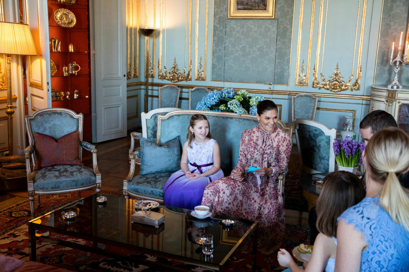 Cancersjuka Emilia och hennes familj fick komma till slottet och träffa kronprinsessan Victoria, genom Min Stora Dag.