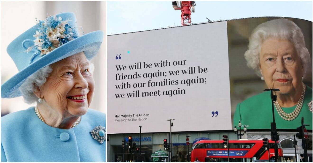 Drottning Elizabeths budskap till folket.