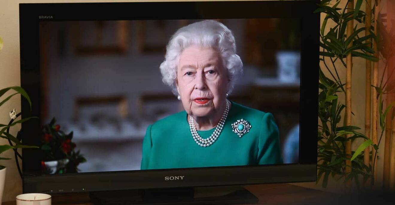 Drottning Elizabeth höll tal till nationen. 