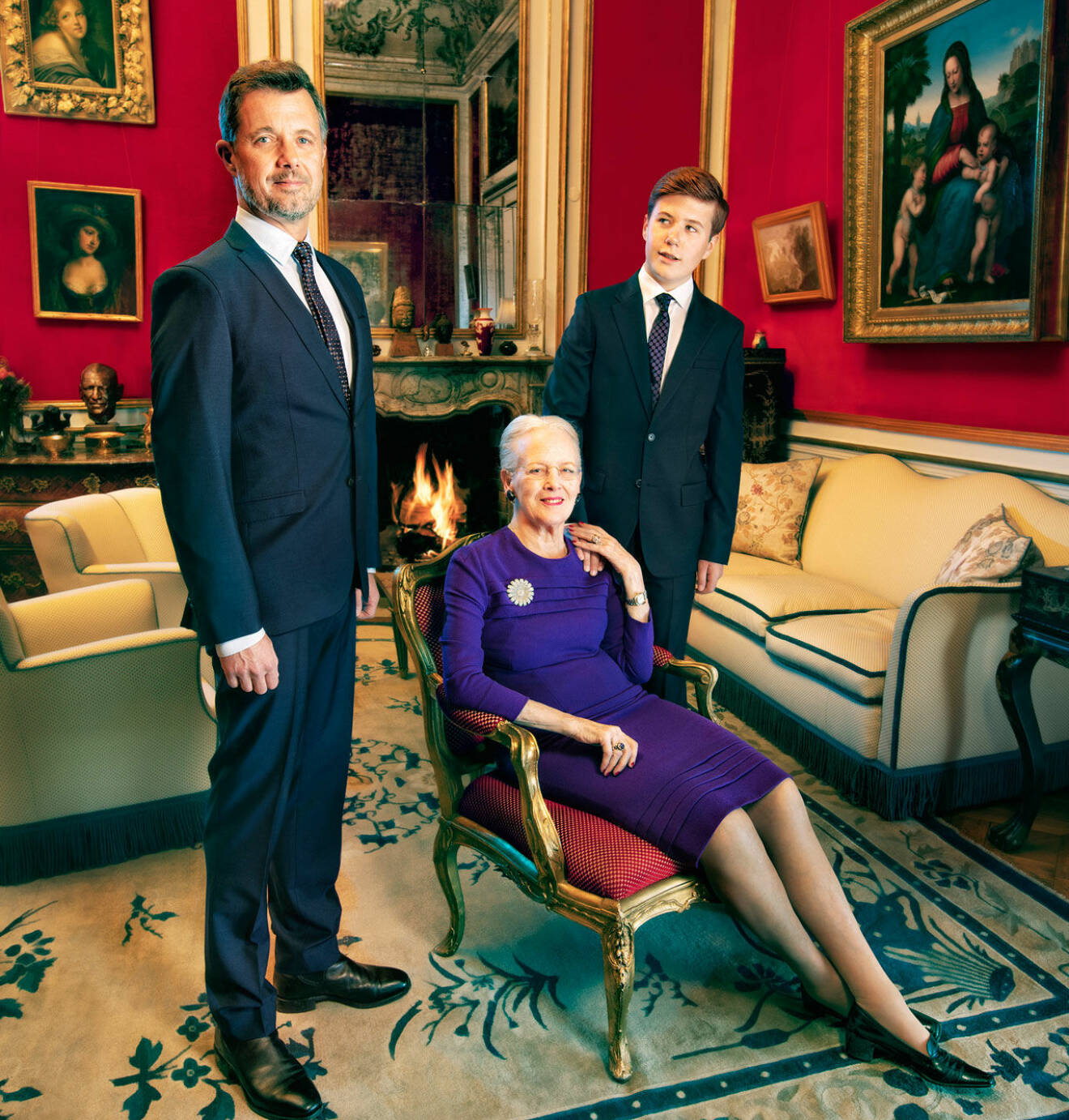 Kronprins Frederik Prins Christian Drottning Margrethe
