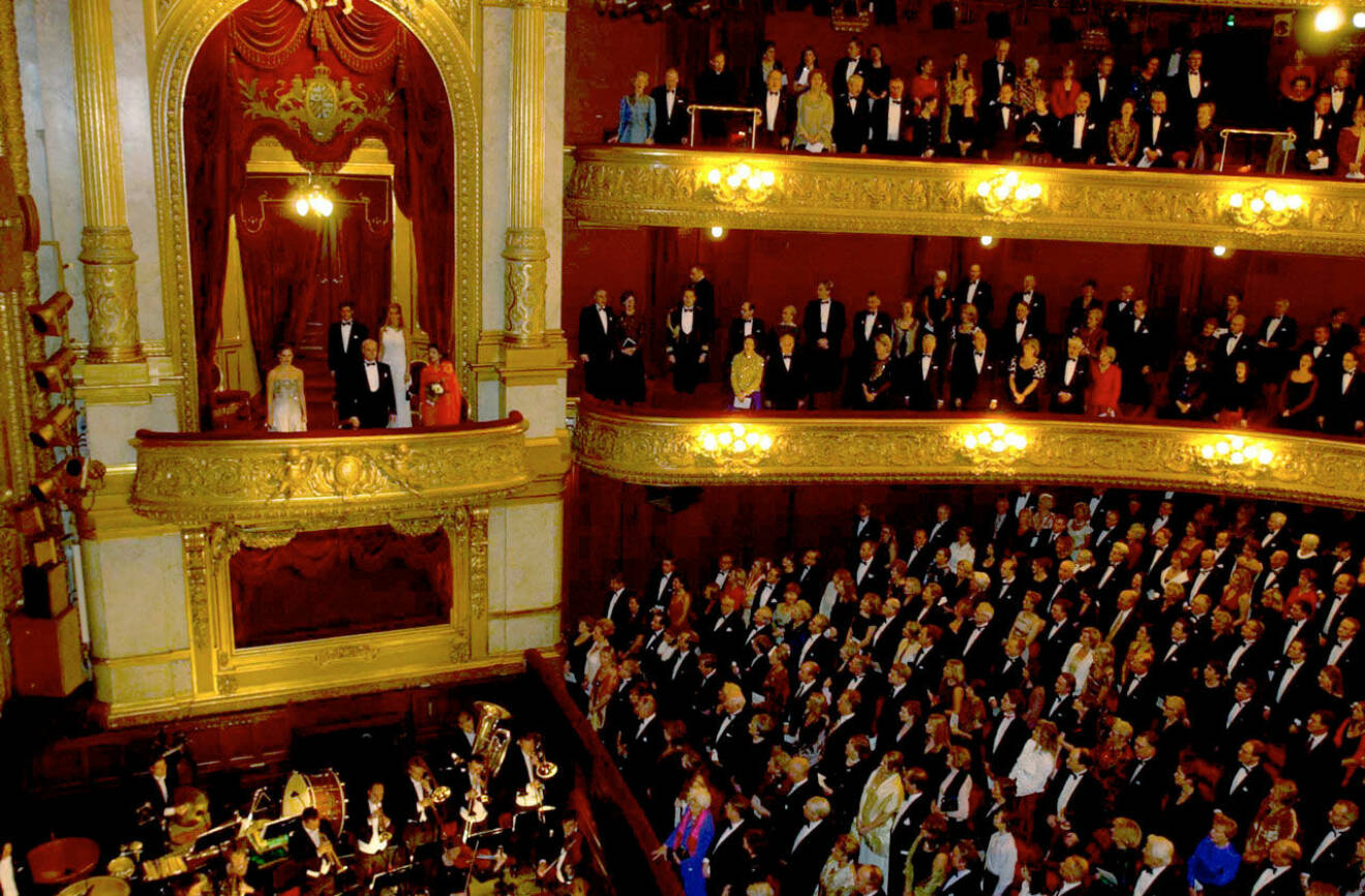 Kungafamiljens egen loge på Kungliga Operan i Stockholm