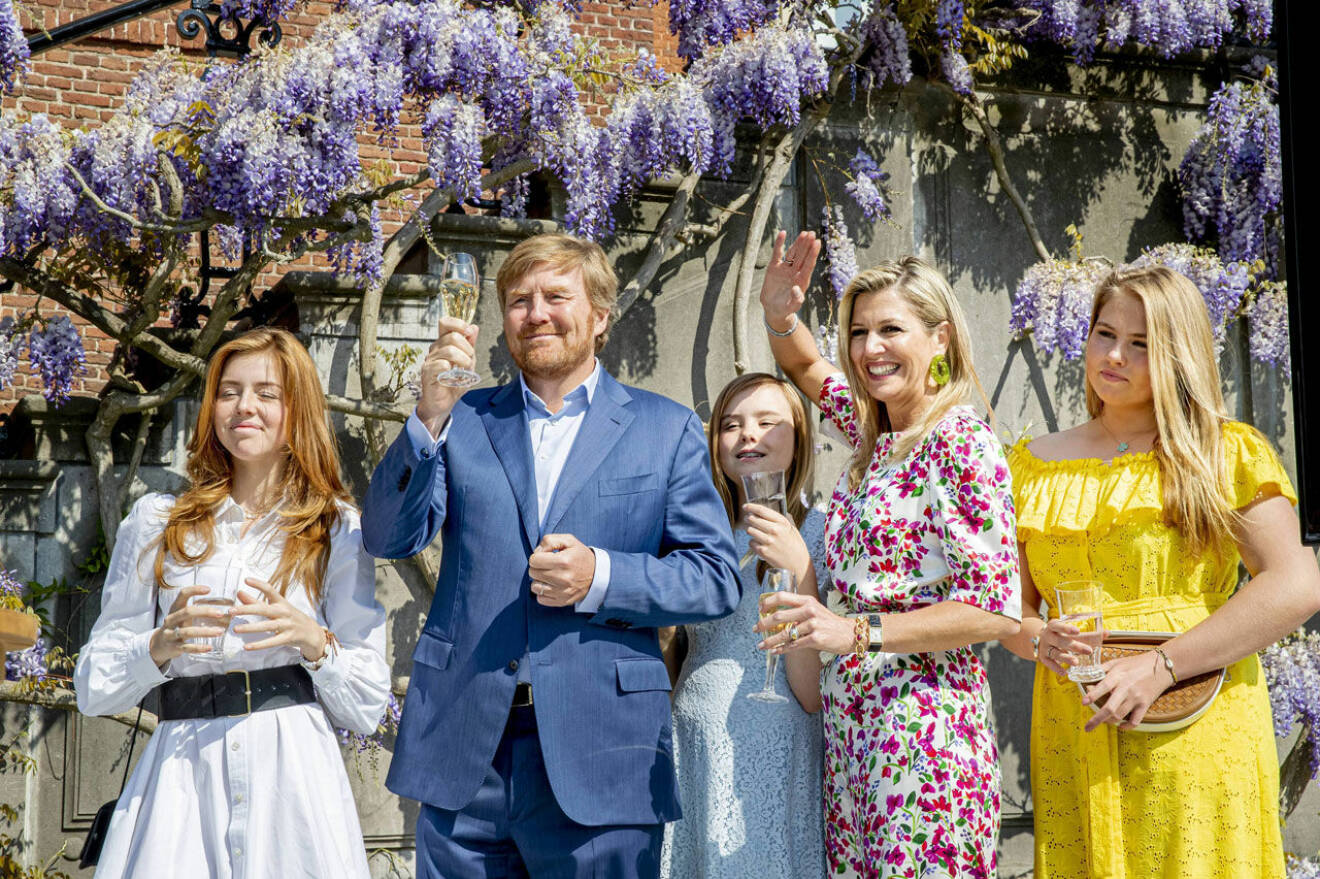 Kung Willem-Alexander firas av Máxima och barnen.