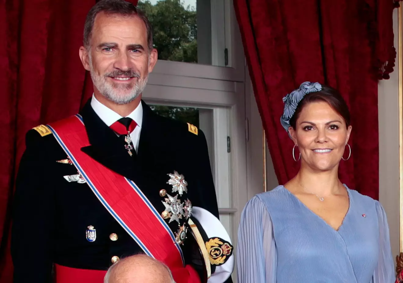 Kung Felipe och kronprinsessan Victoria.
