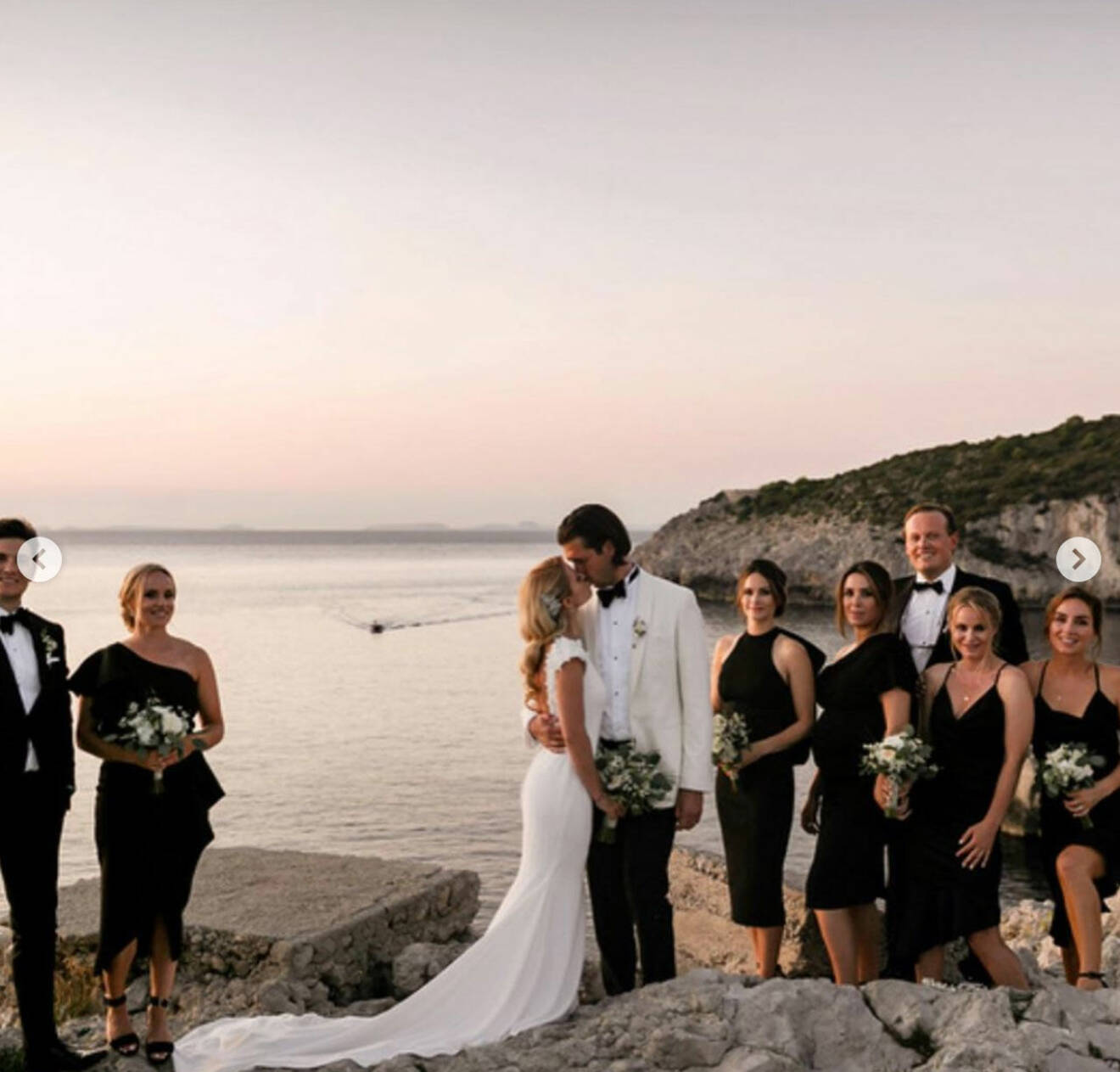 Prinsessan Sofia på vännerna Carolina Pihls och Gunnar Eliassens bröllop på Capri.