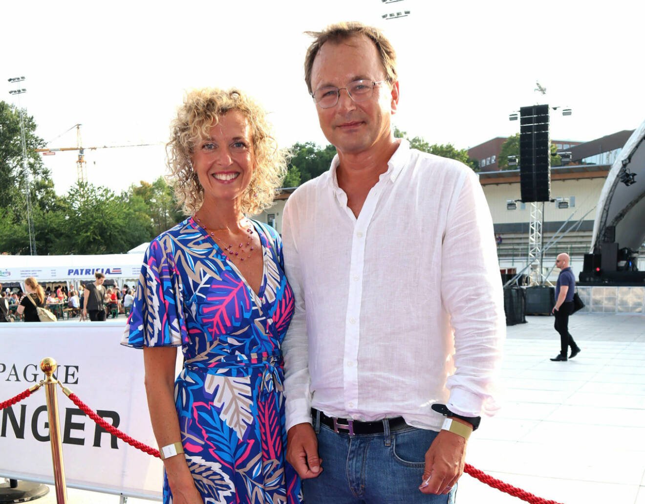 Johanna Adami med sin man Mårten Palme.