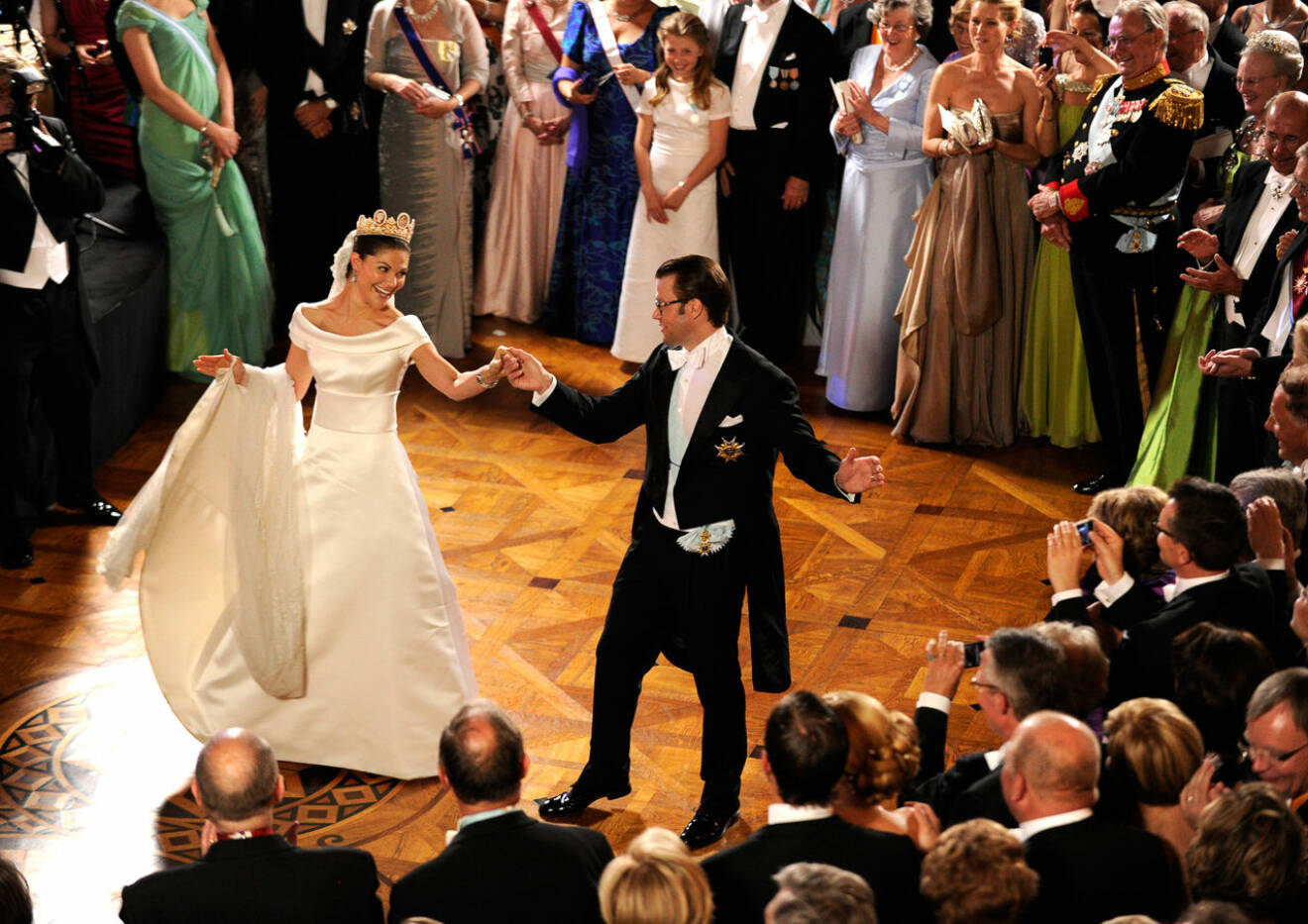 Kronprinsessan Victoria och prins Daniel och bröllopsvalsen 2010