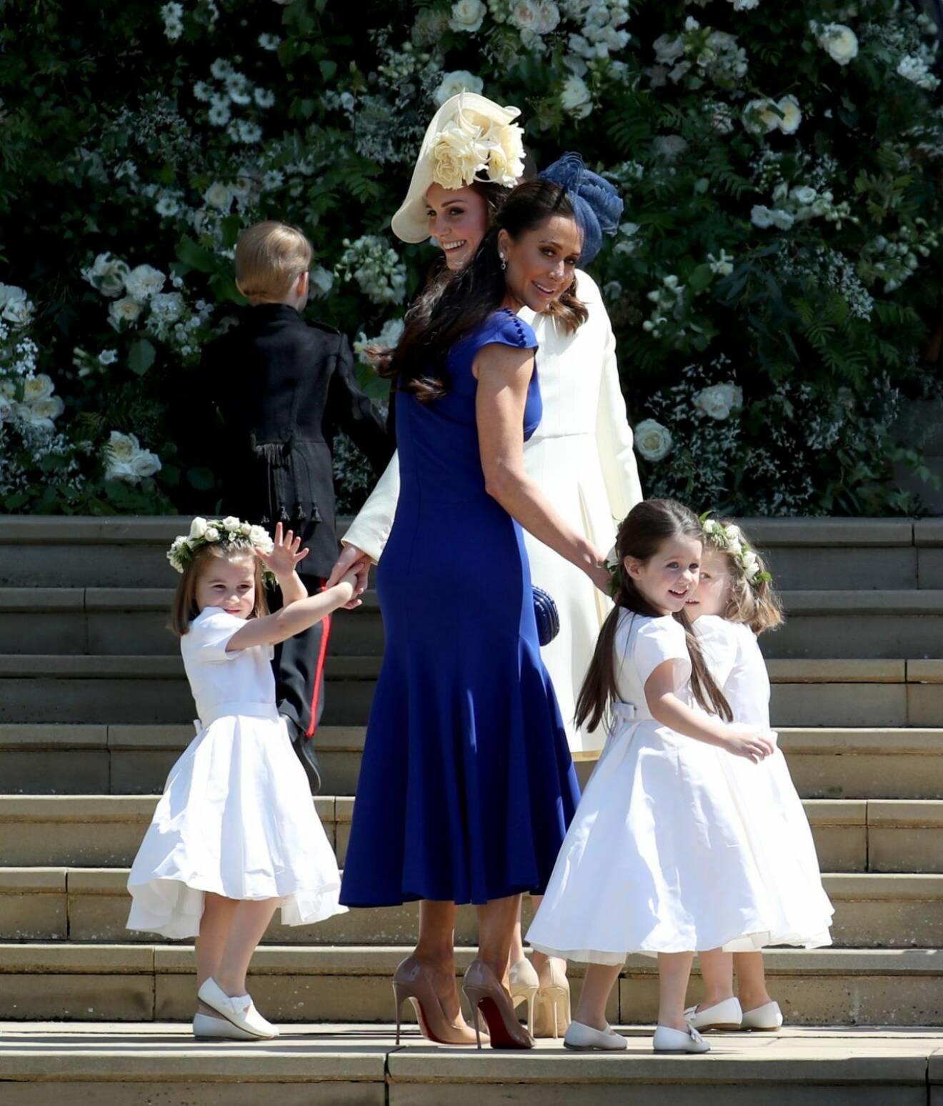 Jessica Mulroney med dottern, som var brudtärna på Meghans bröllop med Harry.