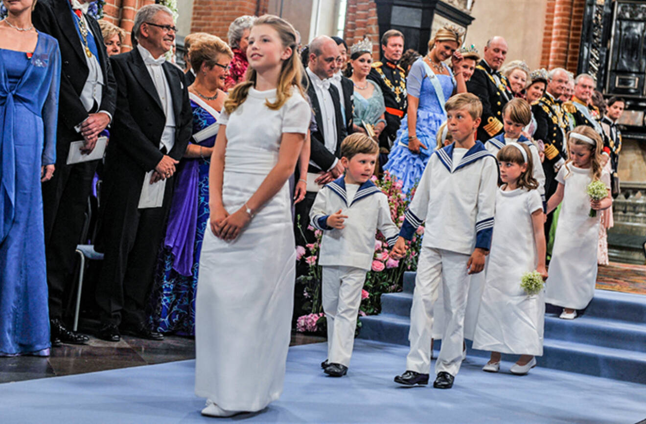 Kronprinsessan Victorias privata bild på näbbarna vid bröllopet 19 juni 2010.