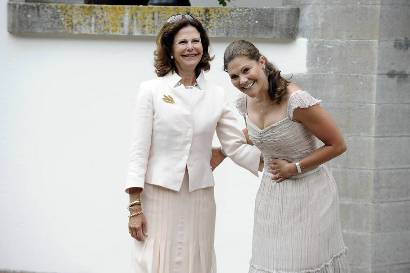 Kronprinsessan Victoria och drottning Silvia
