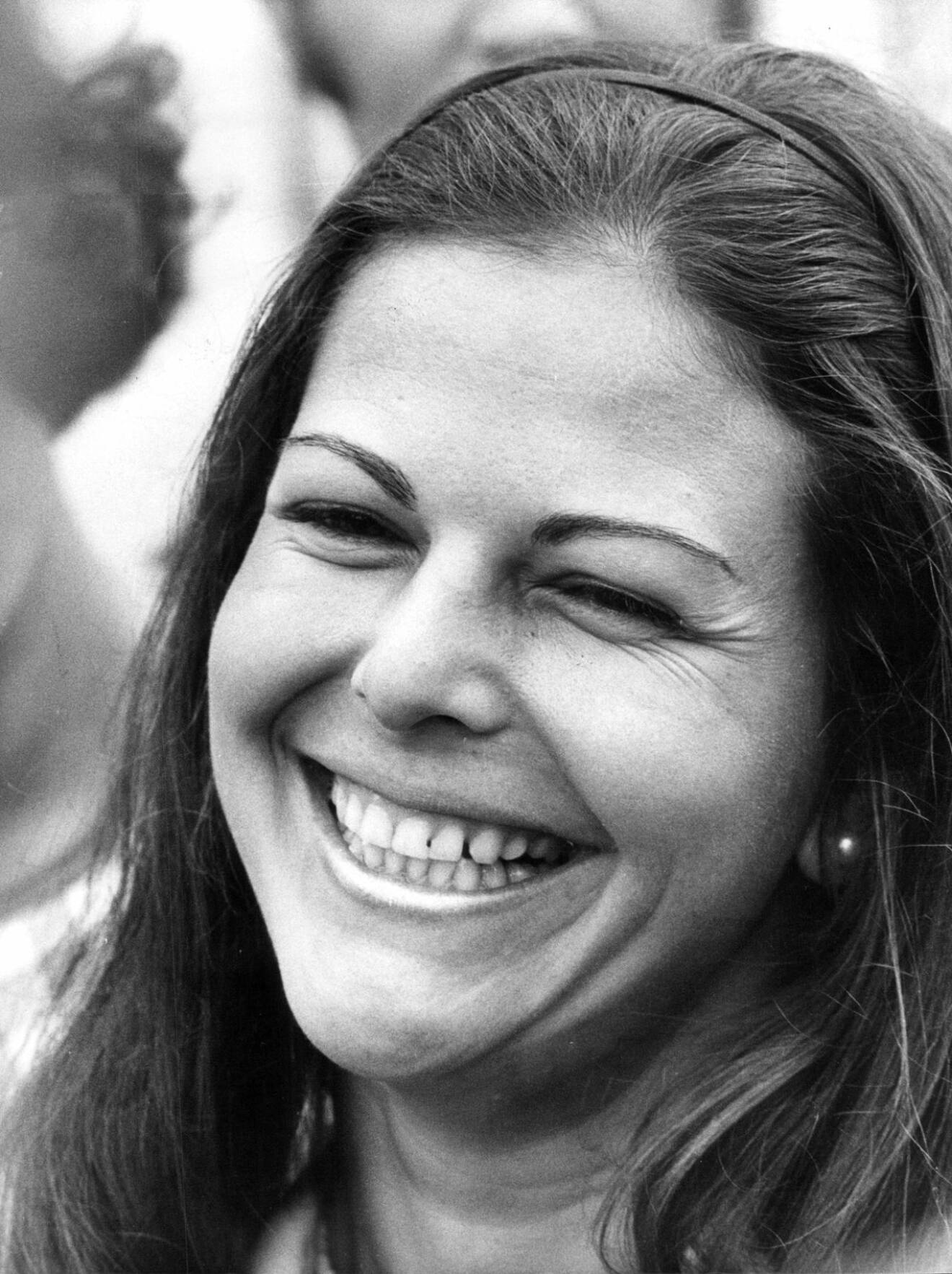 Silvia Sommerlath, på en retrobild från 1970-talet.