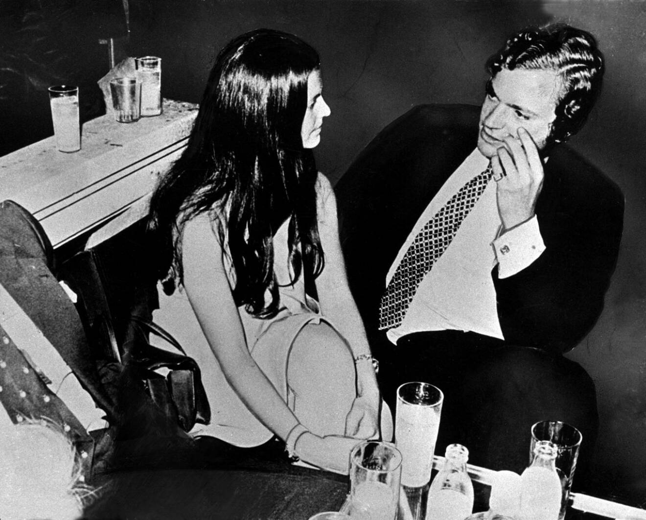 Första bilden på kungen och Silvia Sommerlath på Kinki Bar i München 1972.