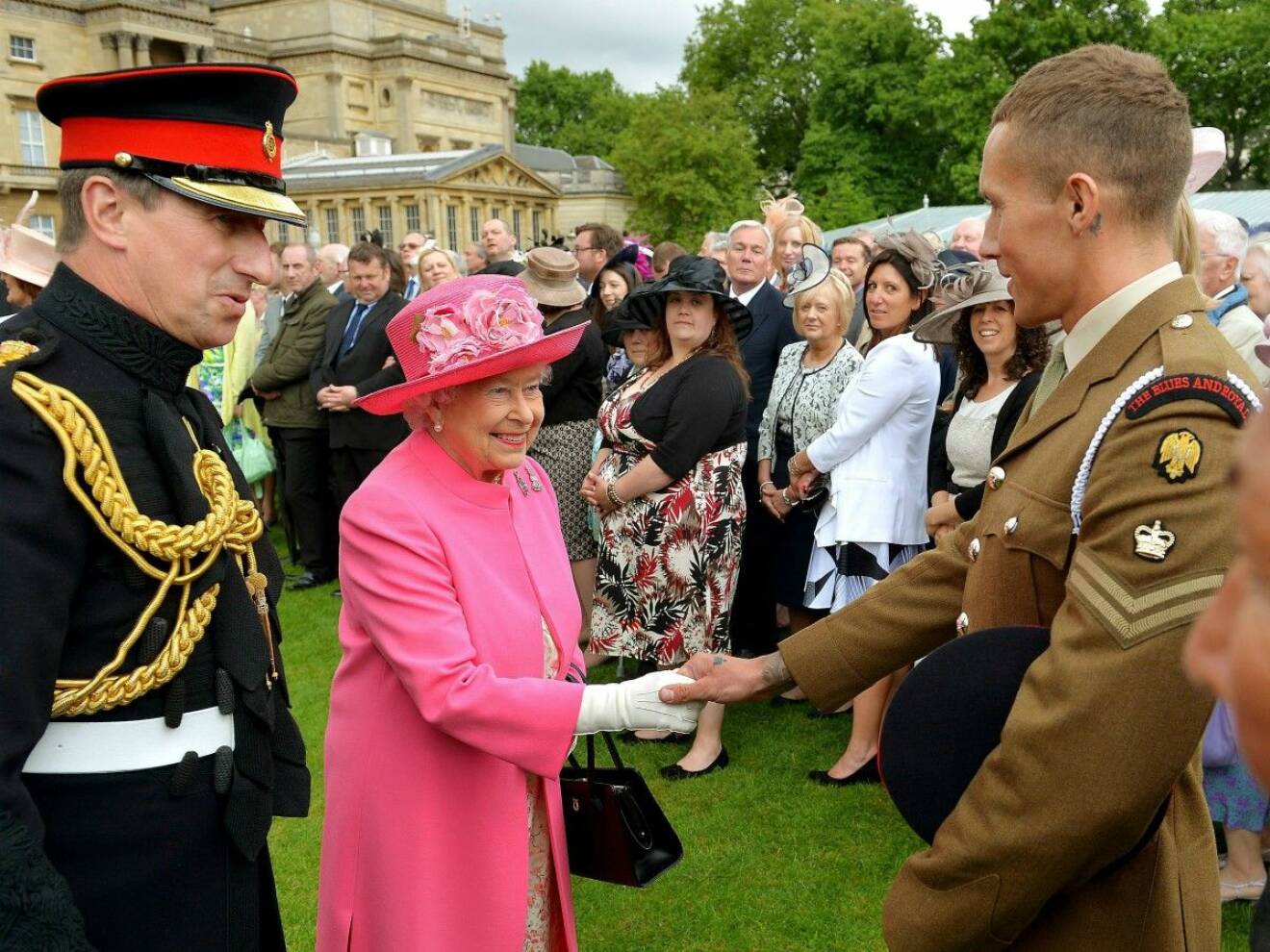 Drottning Elizabeth gardenparty på Buckingham Palace