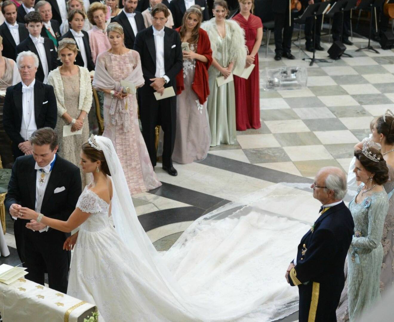 Vigseln mellan prinsessan Madeleine och Chris O'Neill i Slottskyrkan.