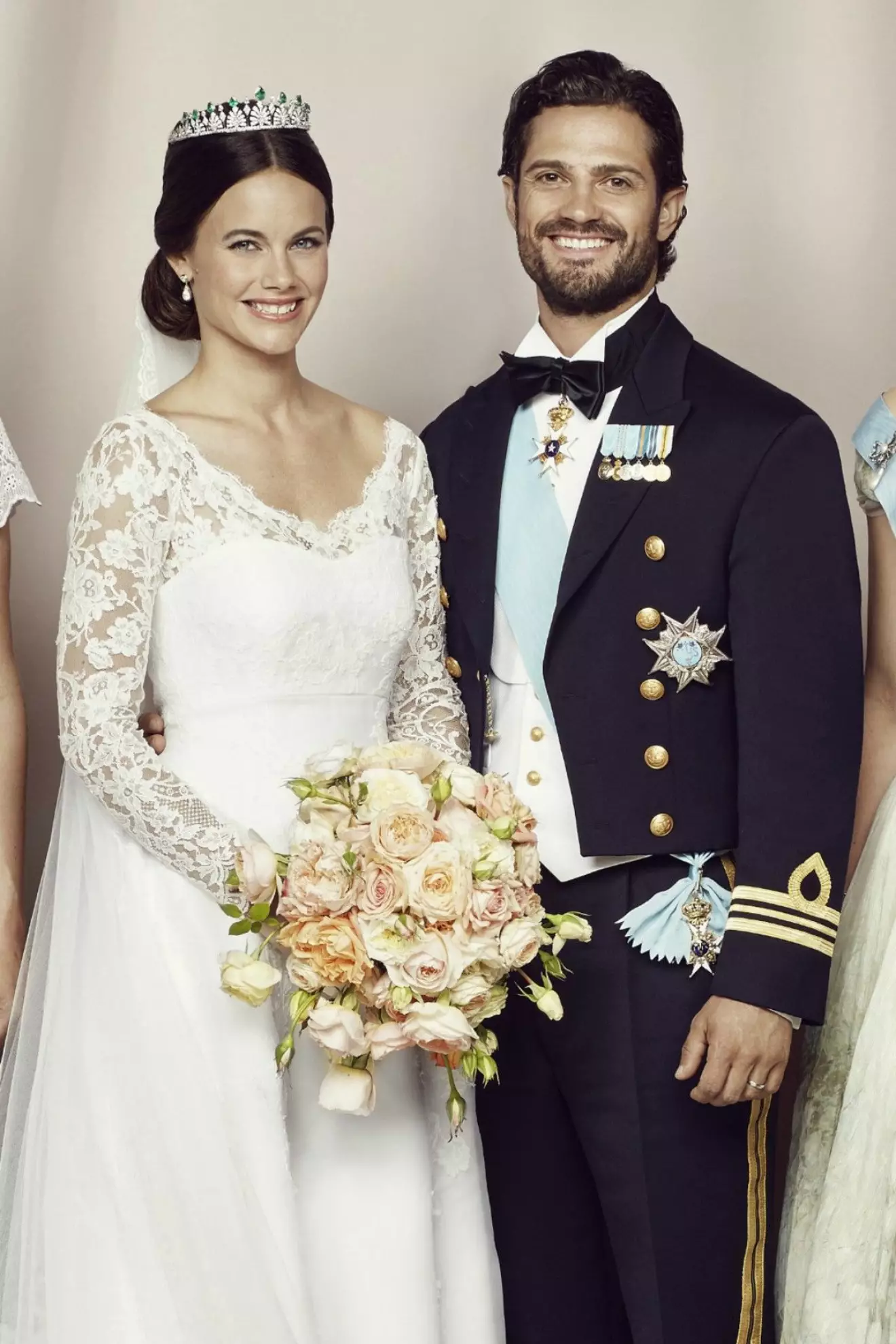 Prinsessan Sofia i sin brudklänning från Ida Sjöstedt.