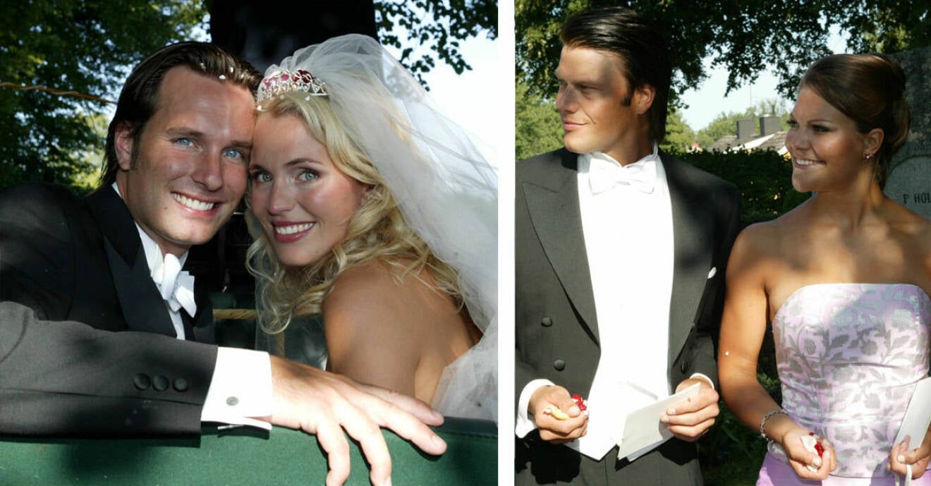 Bröllopsparet Andrea Brodin och Niclas Engsäll.